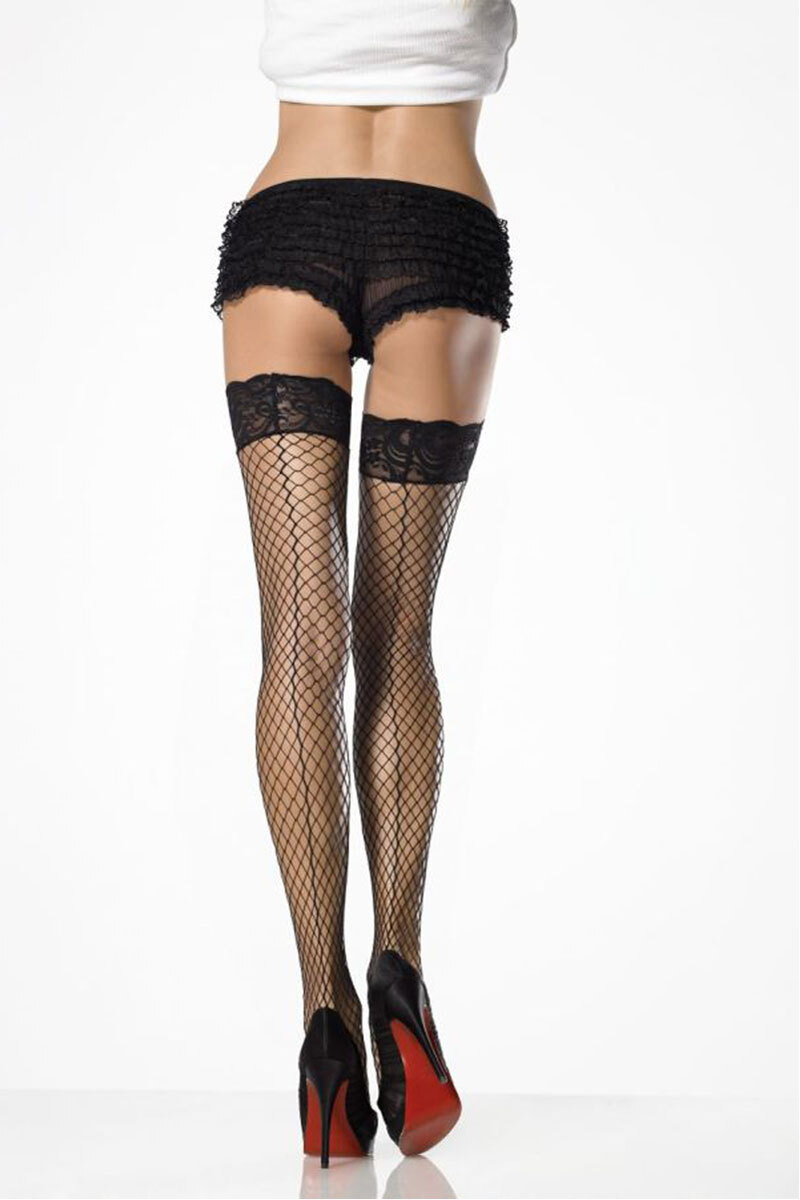 Stay Up Fishnet Thigh Highs