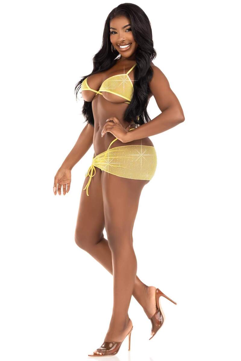 Island Vibes Sarong and Bikini Set