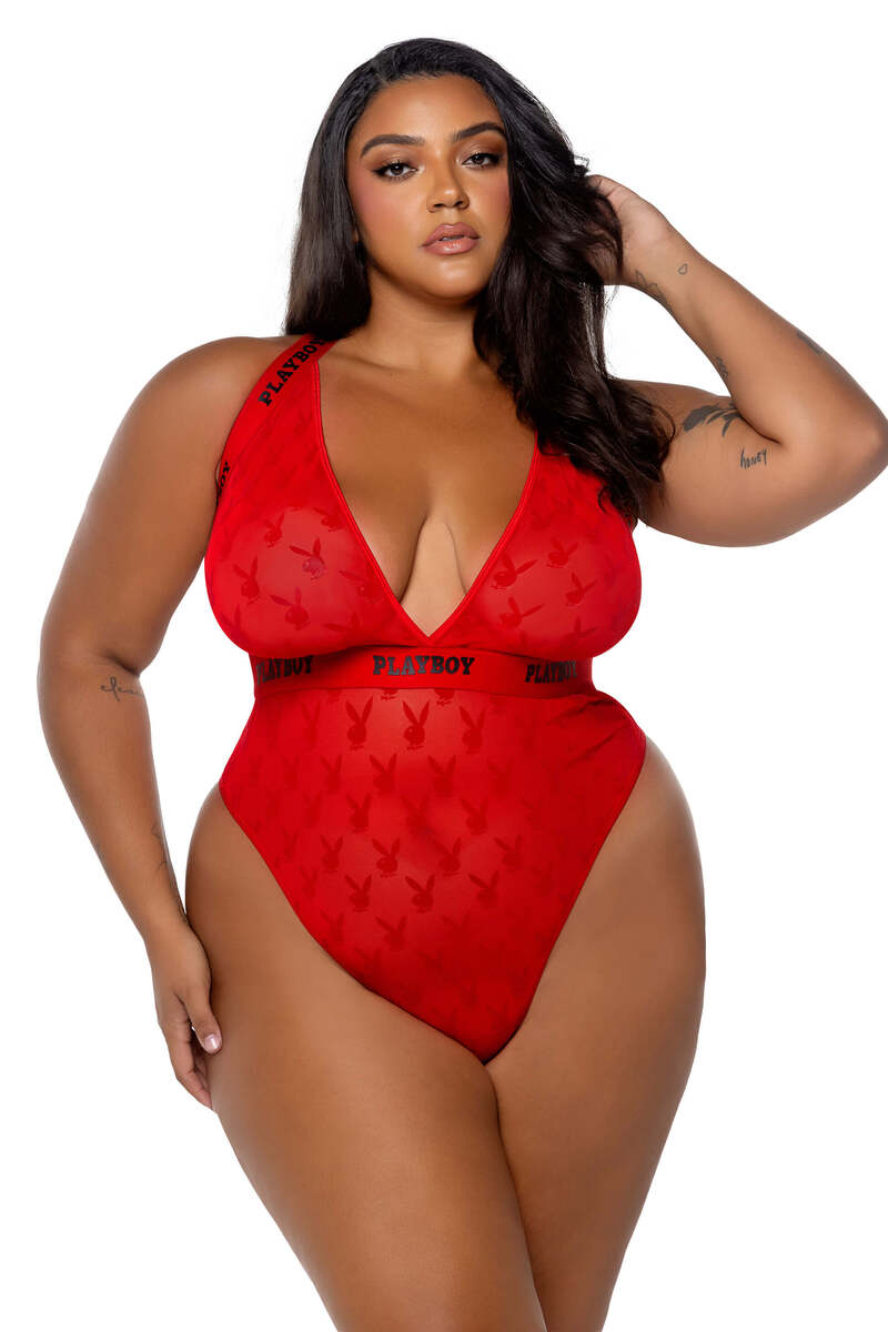 Plus Size Playboy Bunny Rogue Teddy
