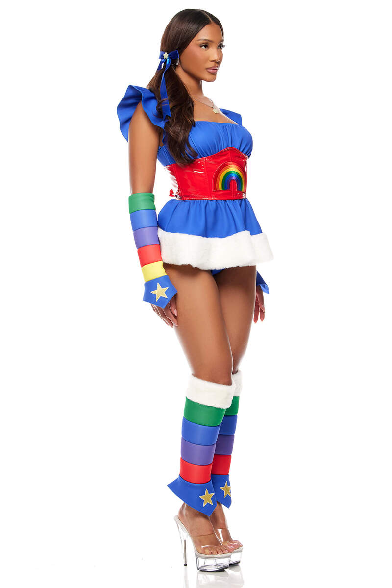 Follow The Rainbow Cartoon Character Costume Side Posing