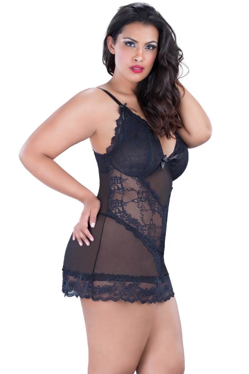 Valentine Plus Size Babydoll