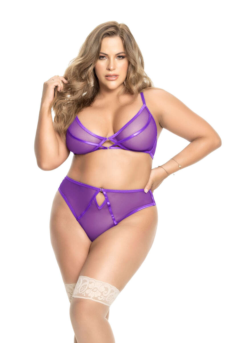 Plus Size On Trend Vibrance Lingerie Set