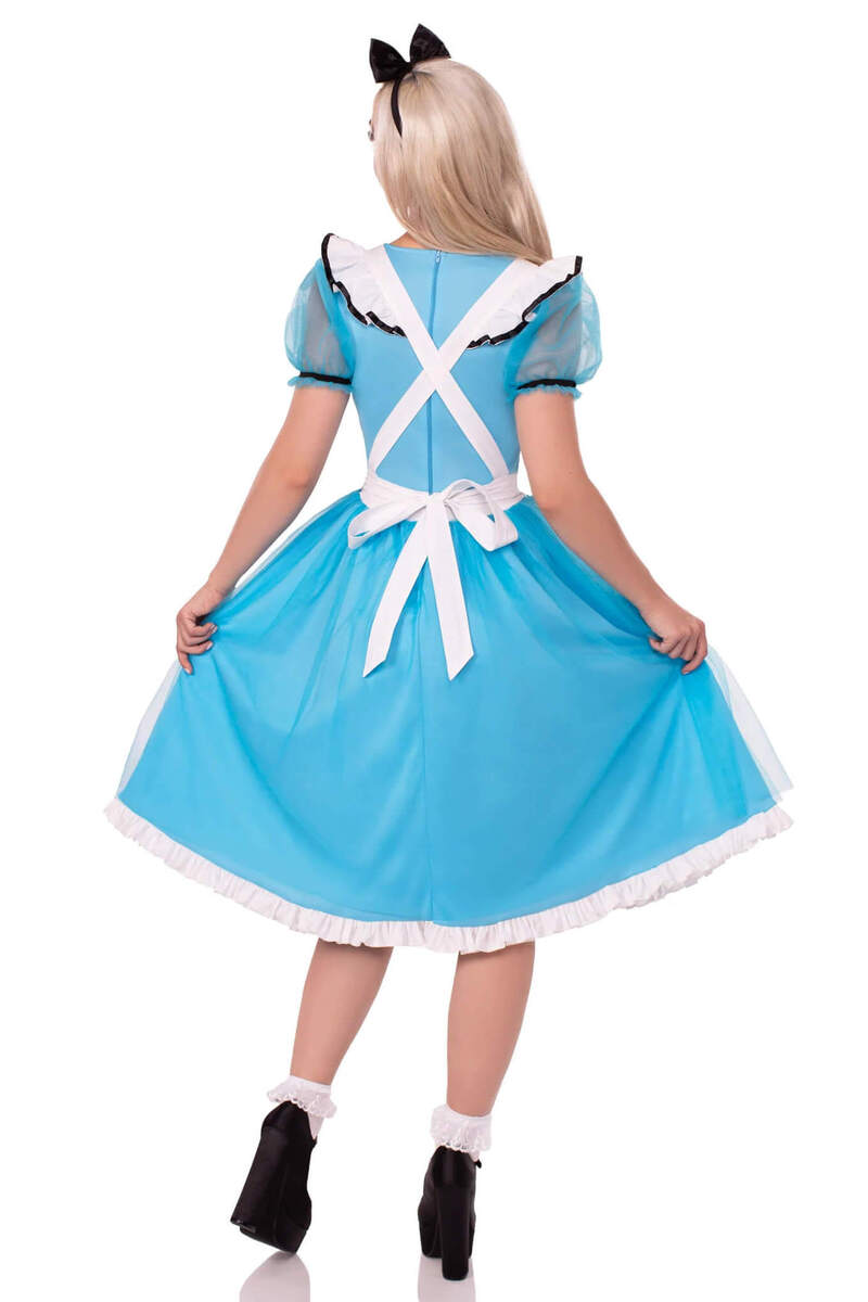 Looking Glass Alice Costume Light Blue Back