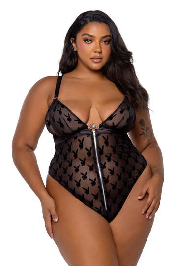 Plus Size Playboy Bunny Charm Teddy