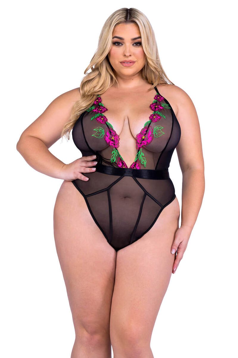 Plus Size Peony Paradise Teddy