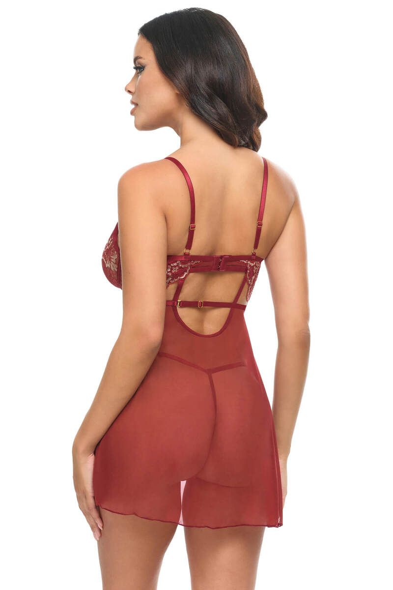 Arielle Babydoll Red Back