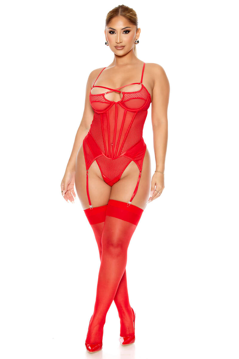 Caught Me Up Corset Style Teddy