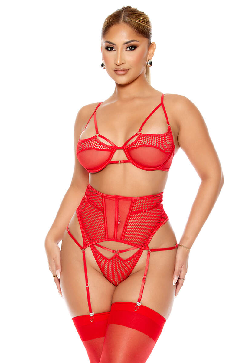 Caught Up Waist Cincher Lingerie Set