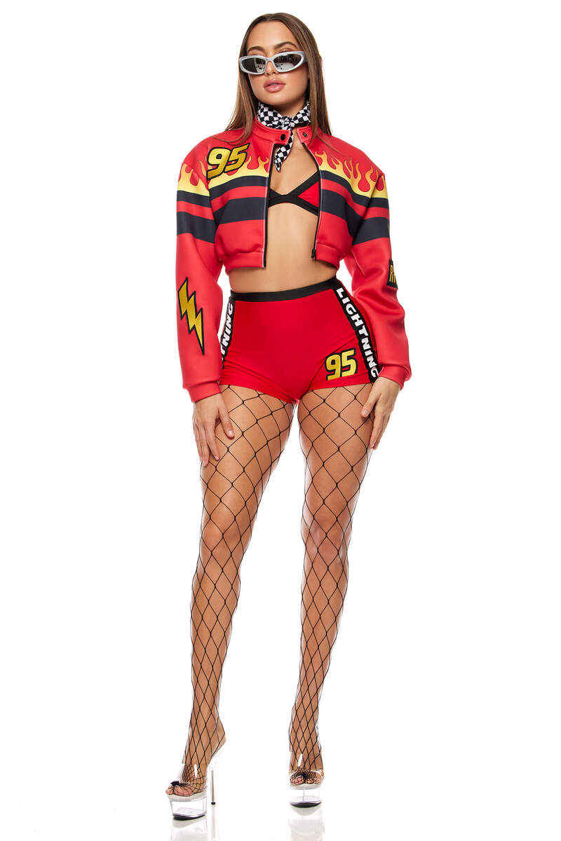 I Am Speed Movie Character Costume Red Front