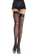Vinyl Top Fishnet Thigh Highs