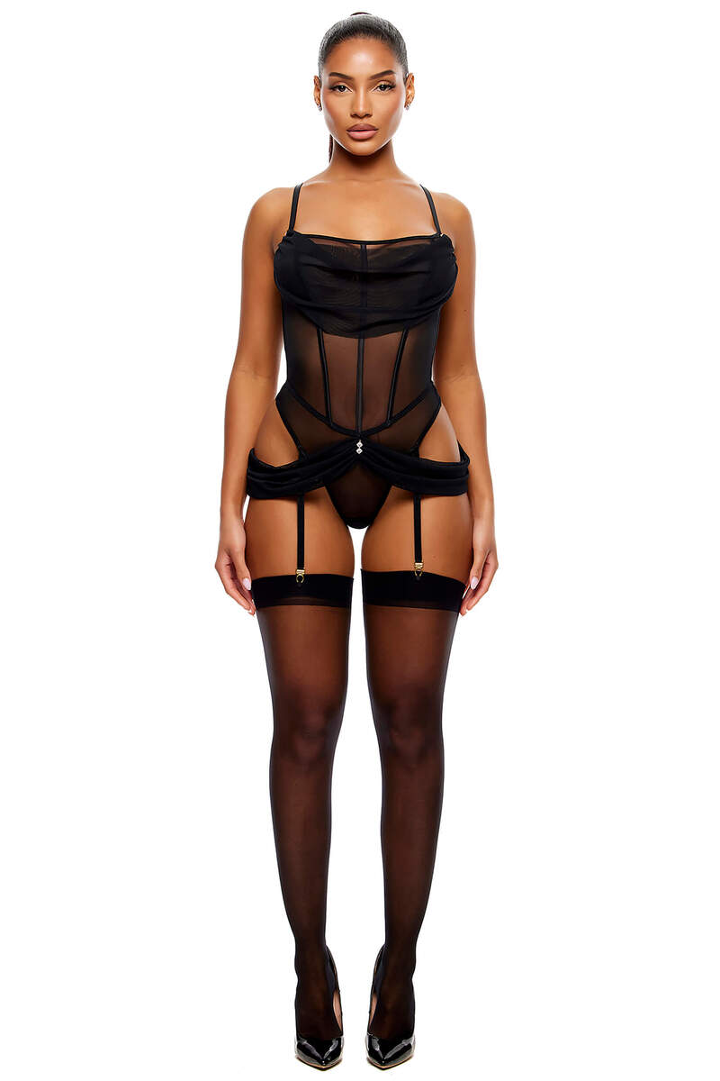 Princess Treatment Draped Mesh Teddy