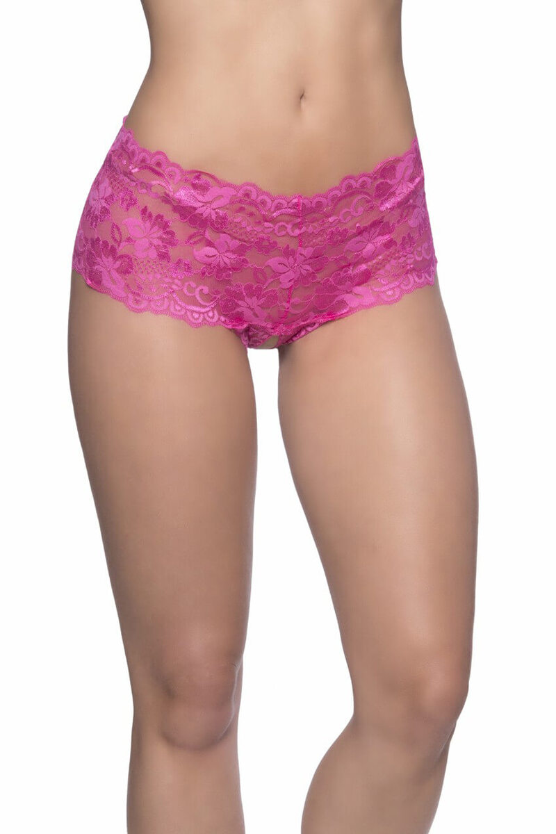 Goodnight's Kiss Lace Crotchless Boyshort