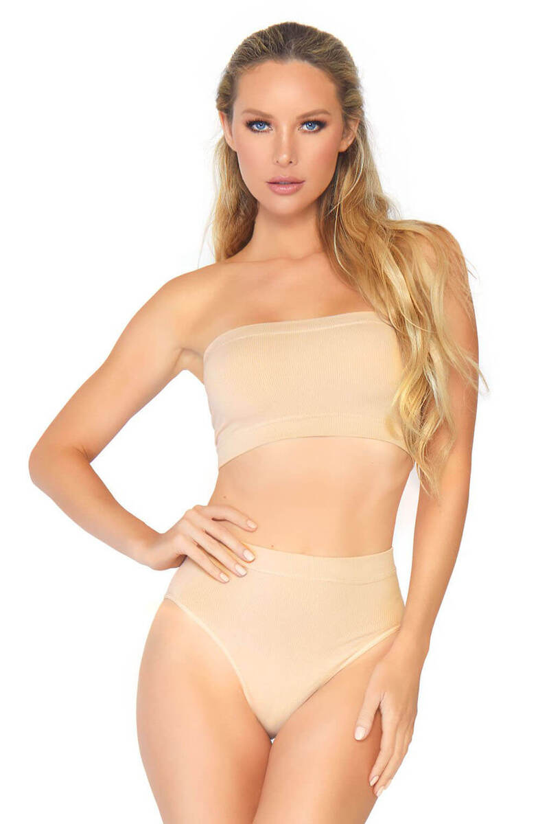 Seamless Bandeau And Briefs Set
