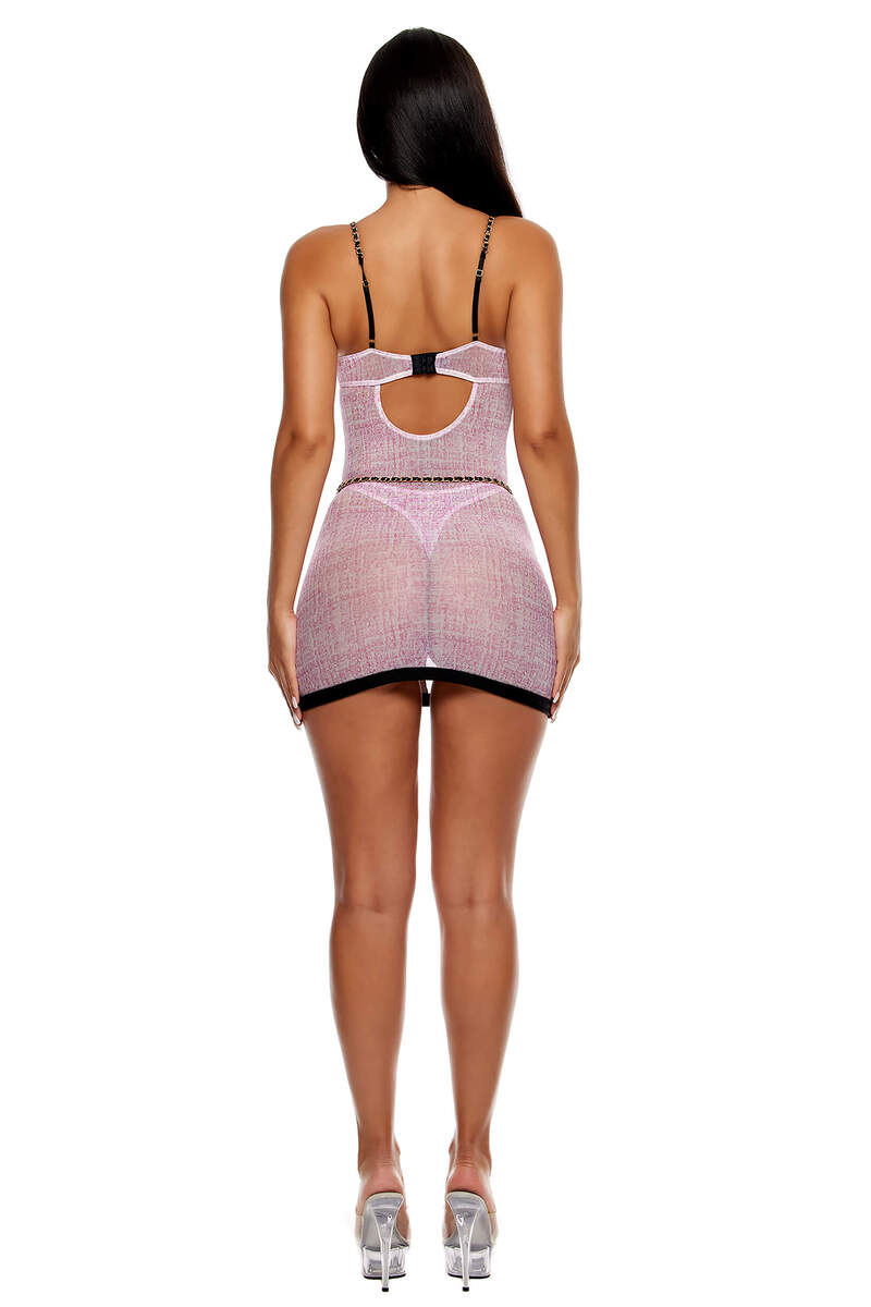 Keep It Classy Mesh Chemise Lingerie Set