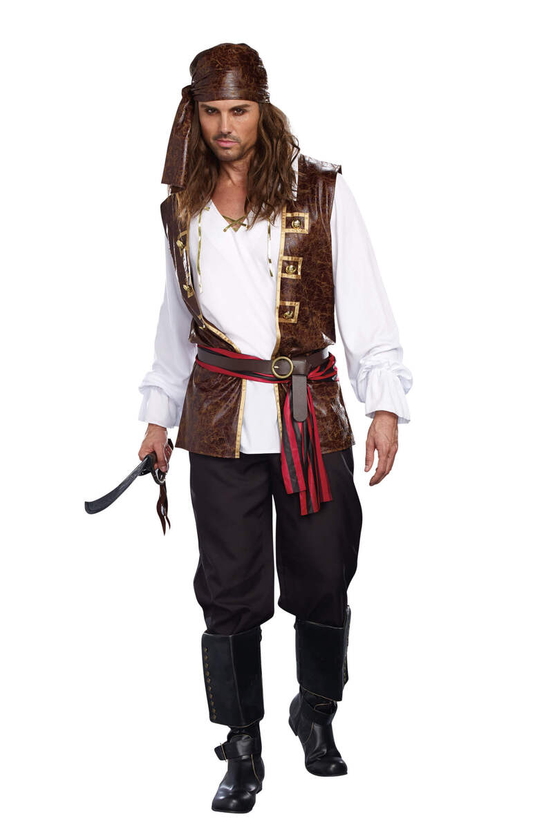 Sea Worthy Pirate Men's Costume