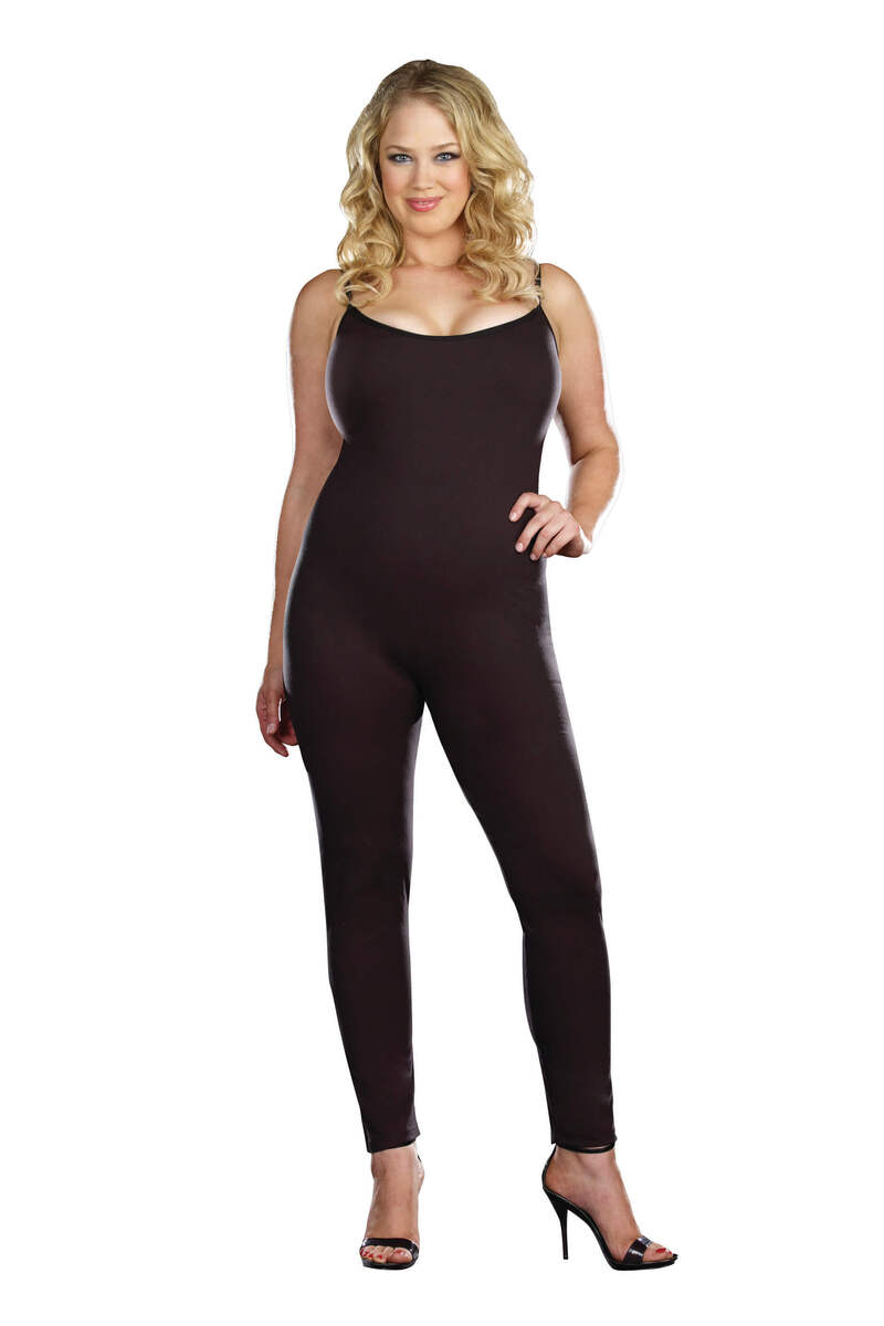 Plus Size Basic Unitard