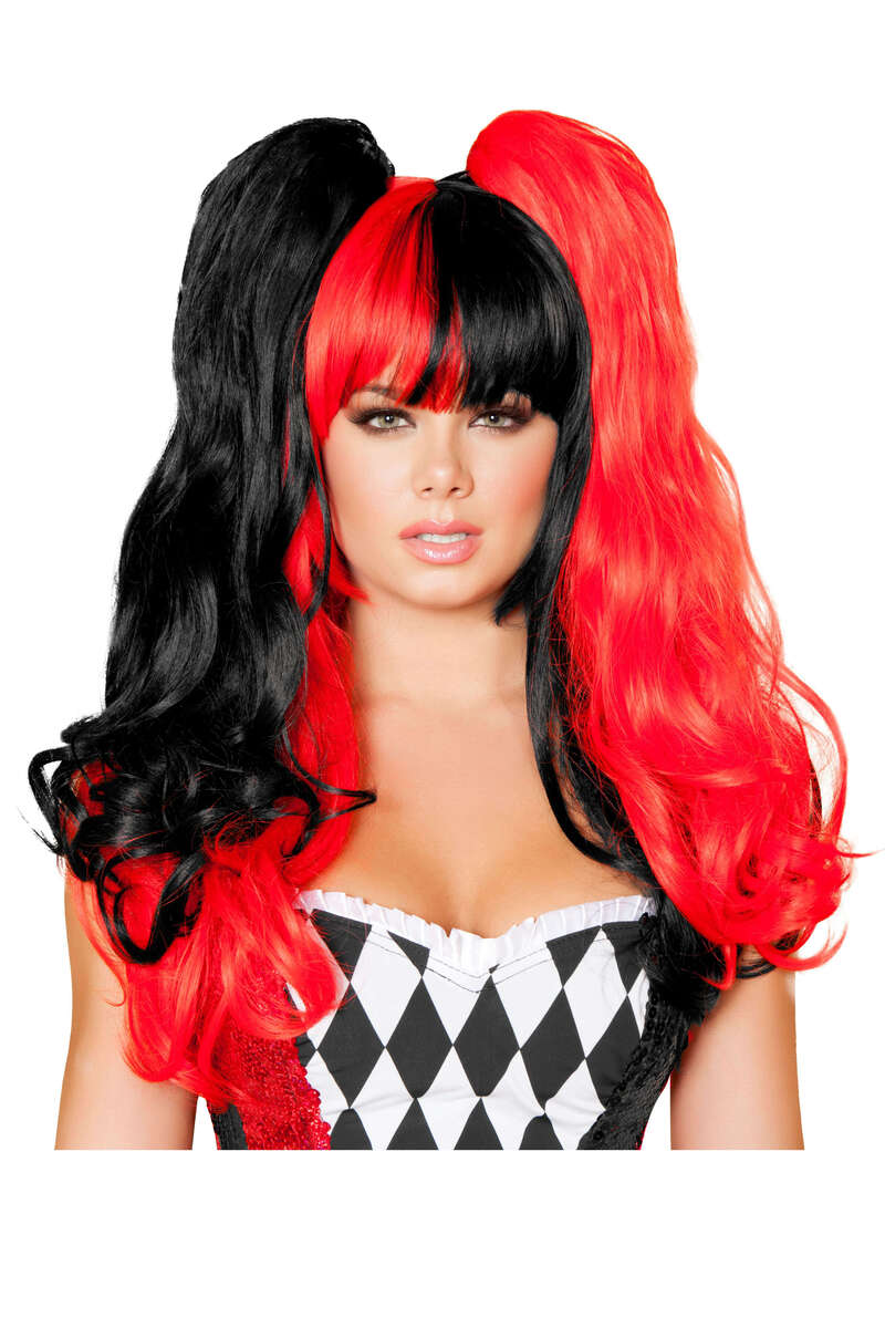 Black & Red Wig