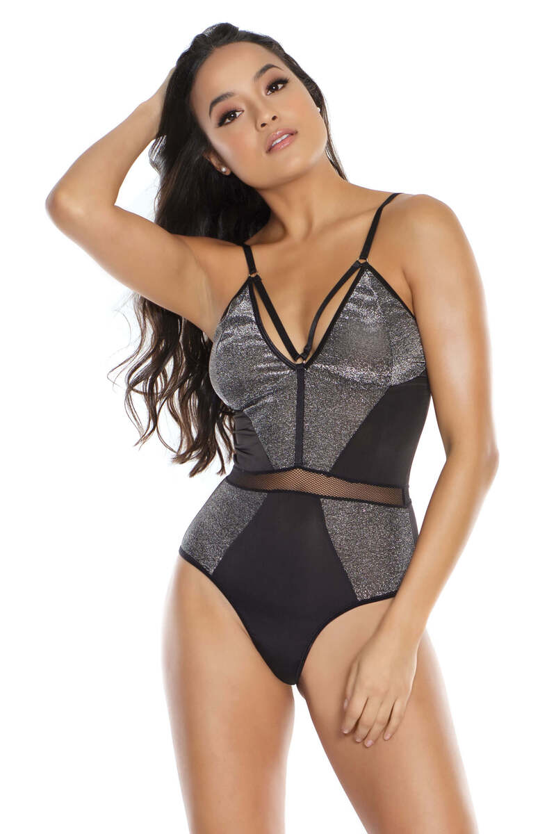 Silver Seduction Teddy