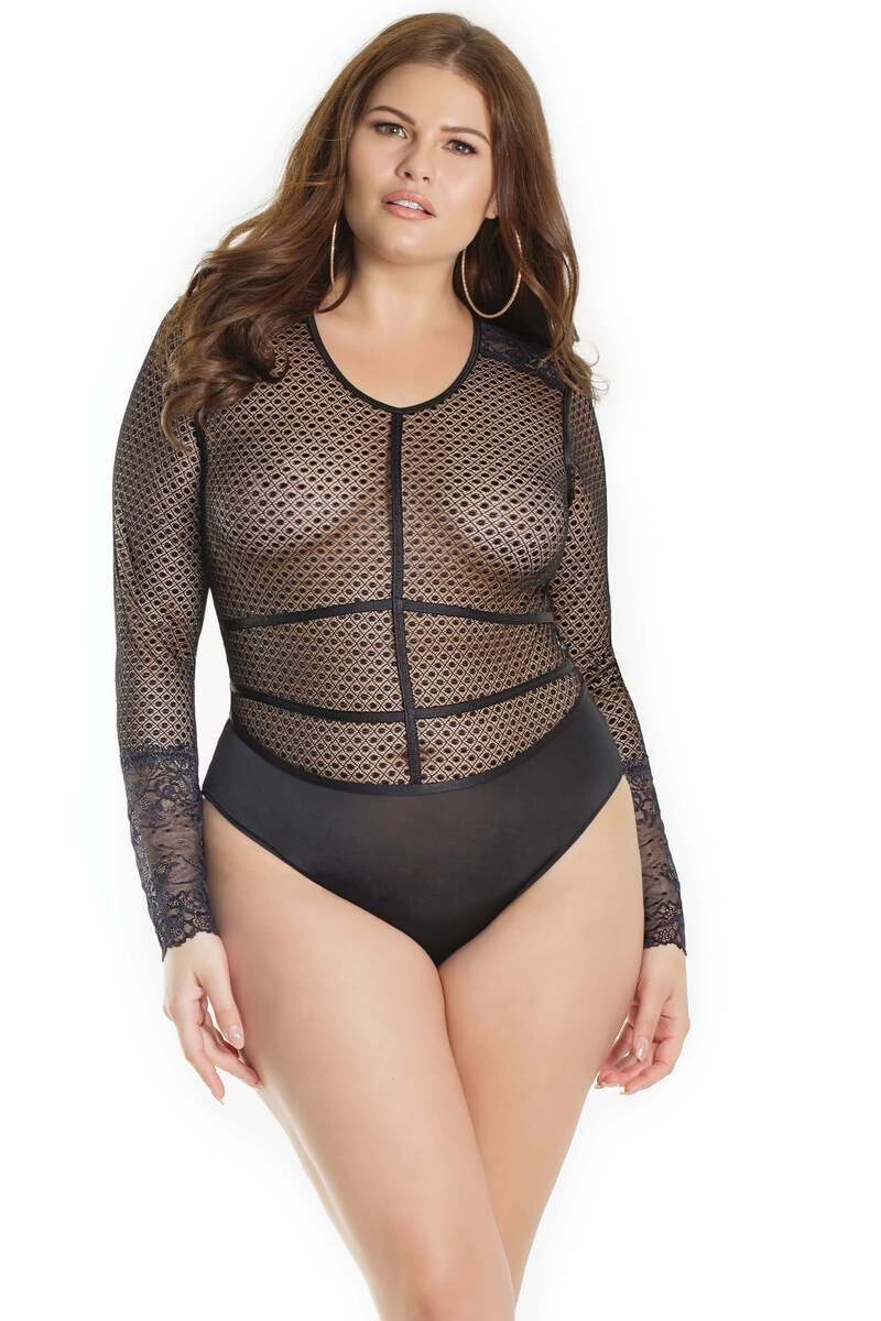 Plus Size Dotted Love Teddy