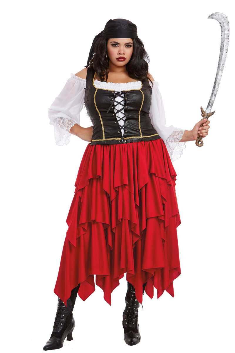 Plus Size Holy Ship Women's Pirate Costume