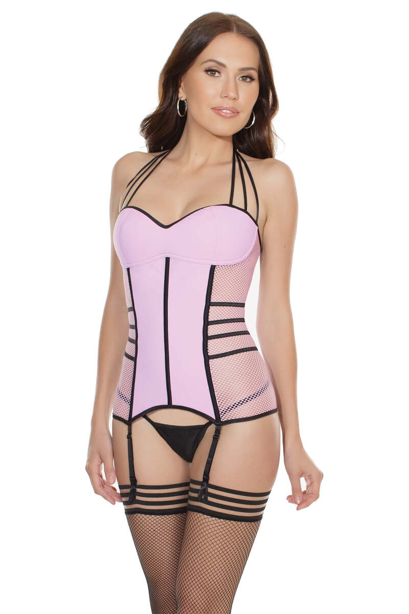 Lilac Mesh Bustier