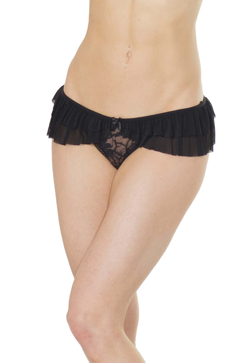 Dark Desires Crotchless Panty