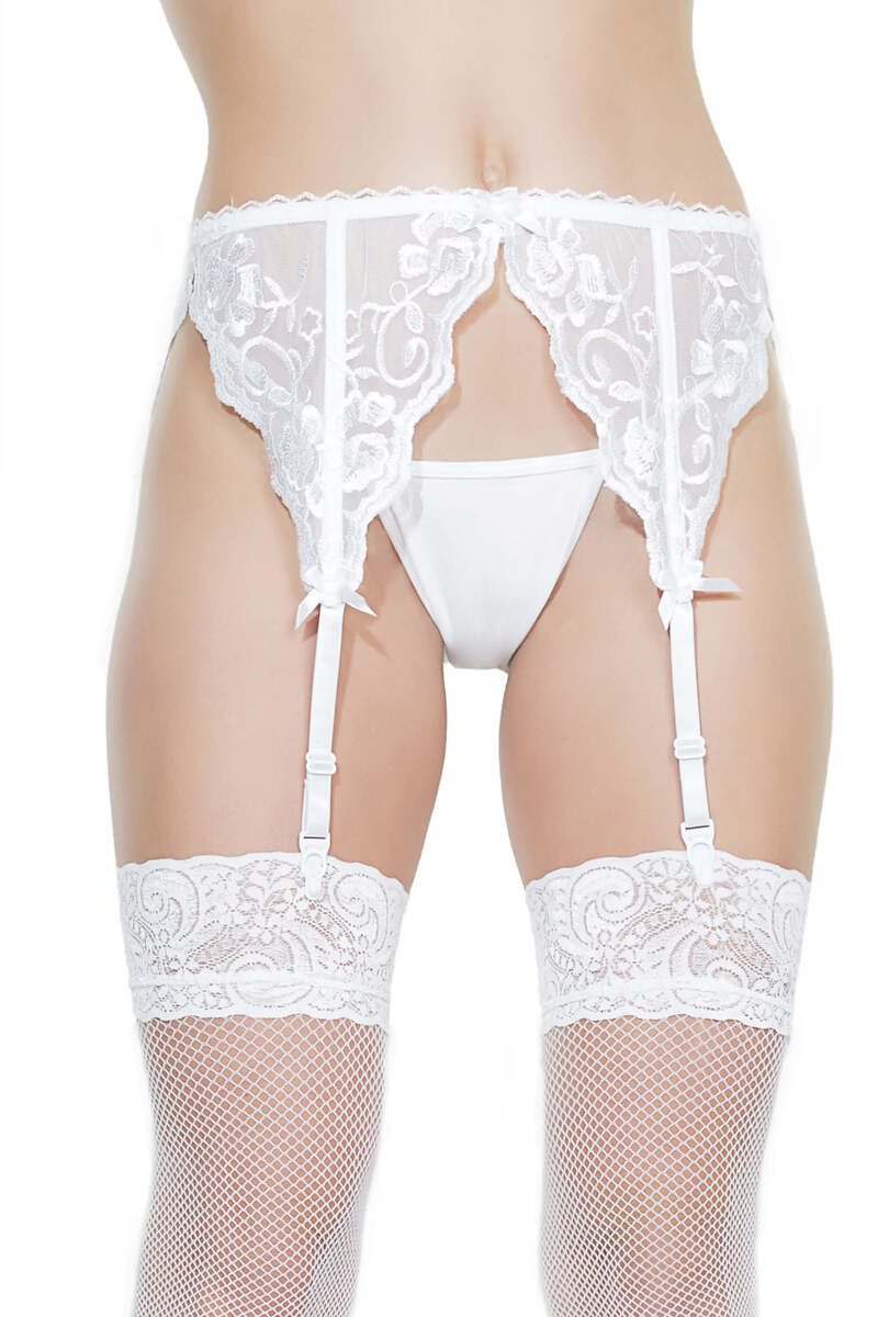 French Lace Garter Belt