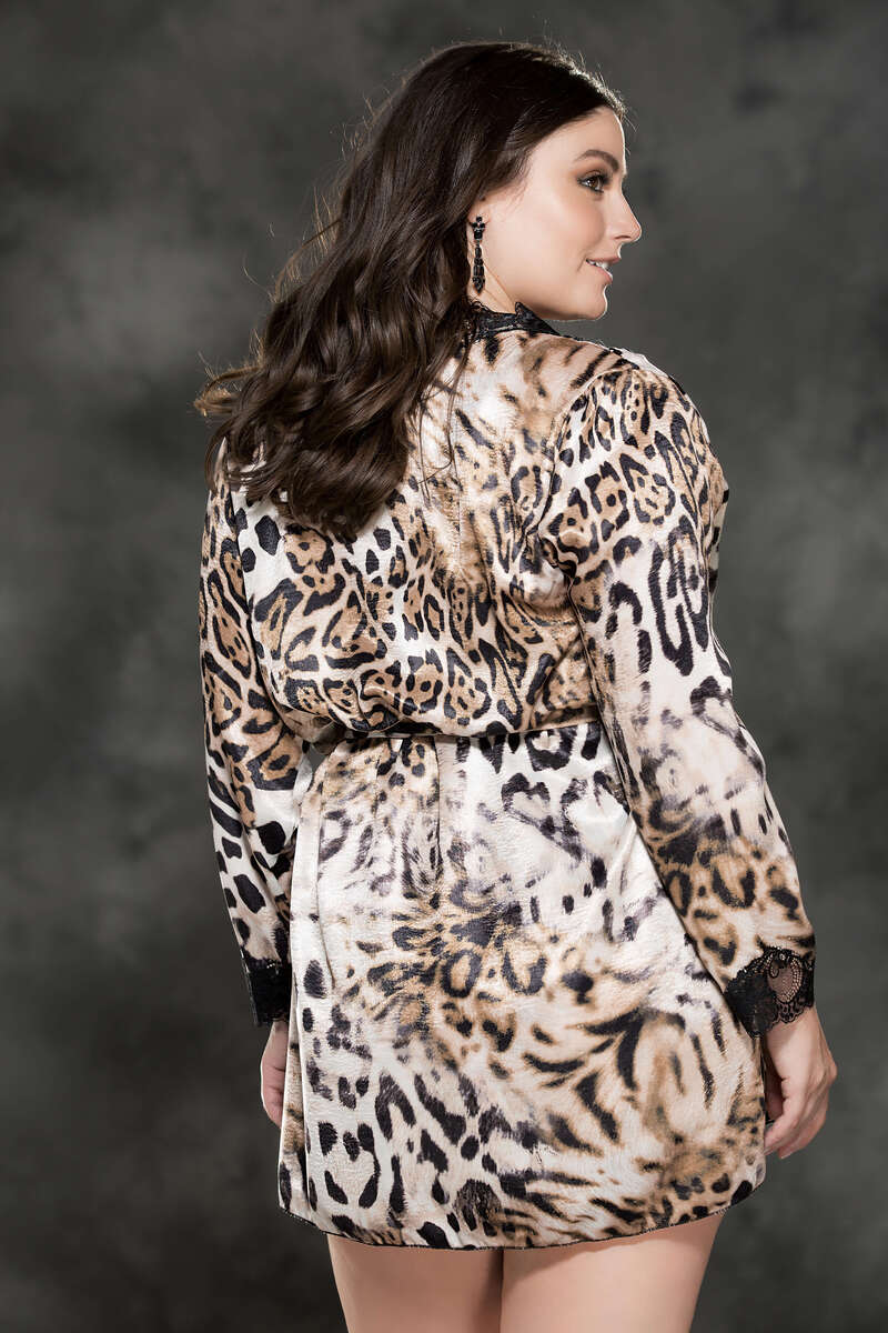 Plus Size Animalistic Desires Robe