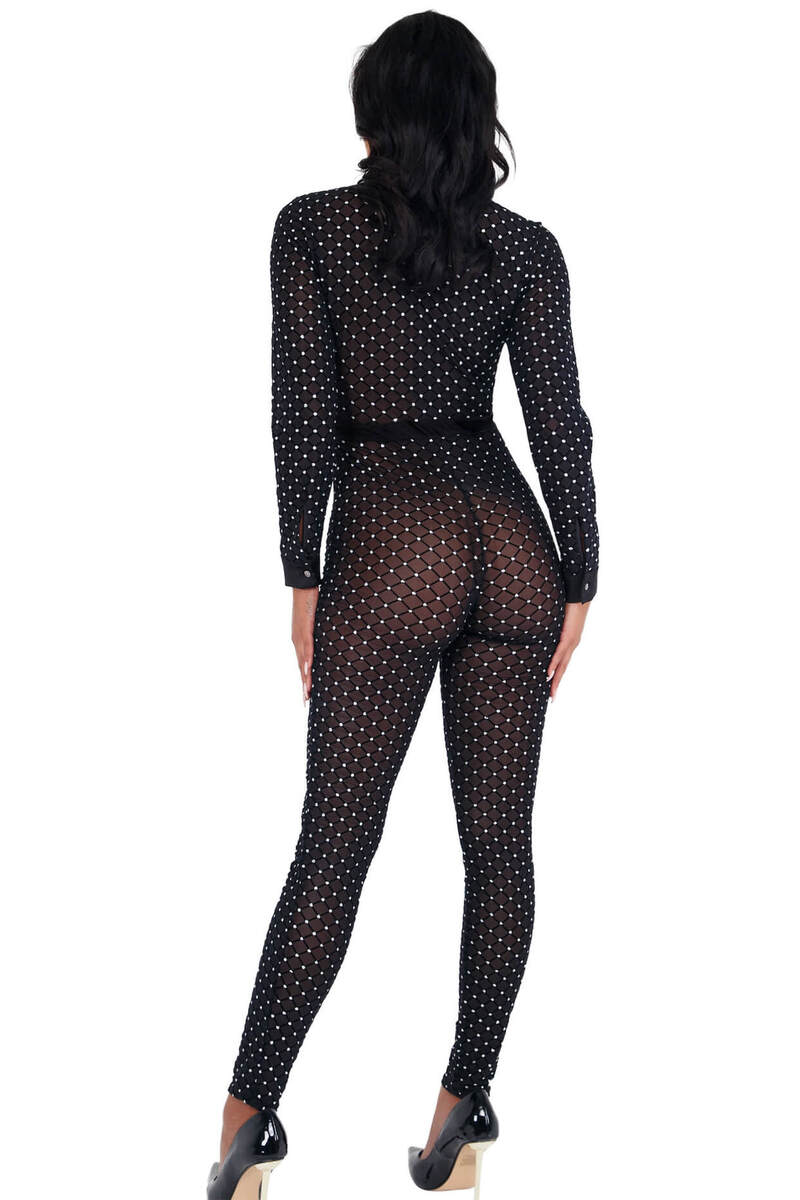 Sheer Glitter Bodysuit