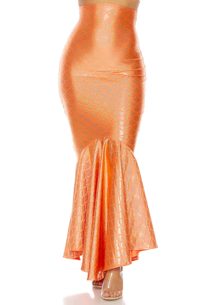 Neon Hologram Mermaid Skirt