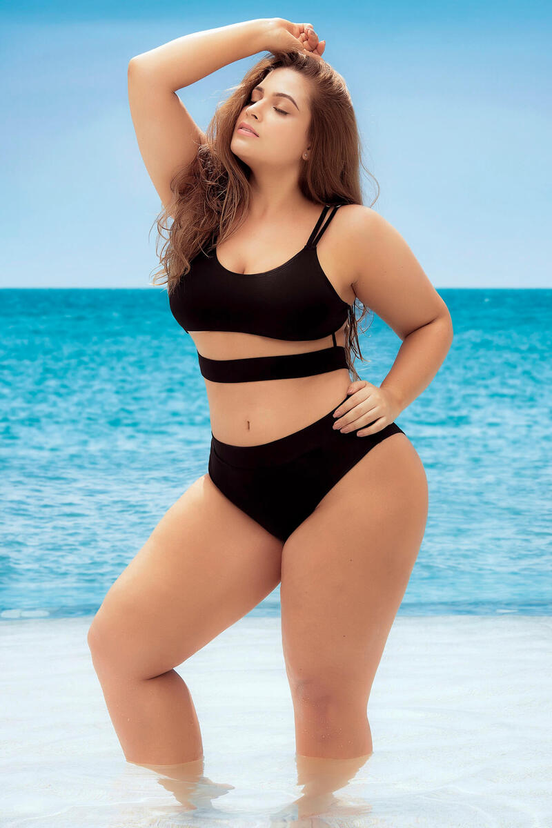 Plus Size Simple Attraction Two Piece Swimsuit
