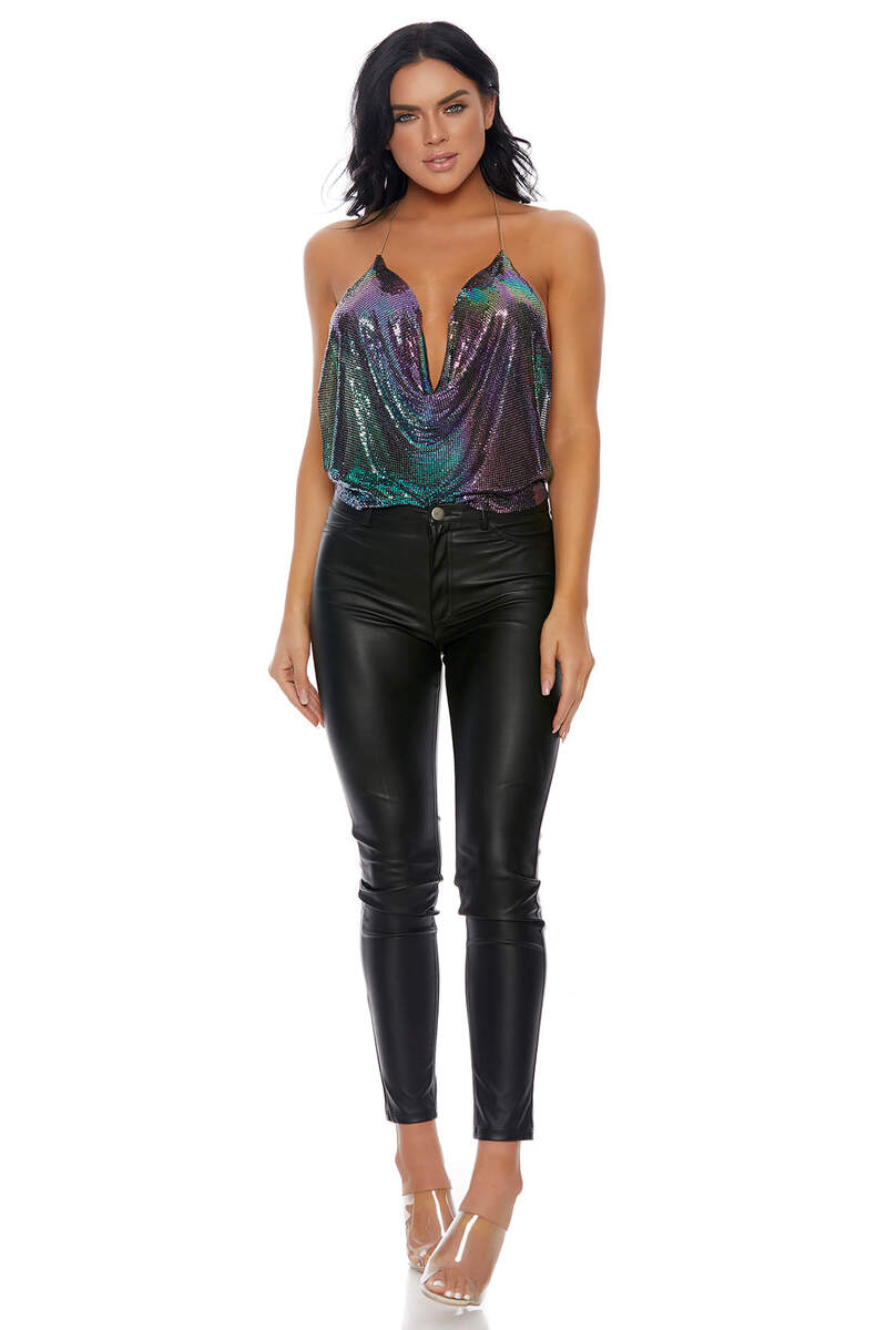 Linked Up Chainmail Halter Top