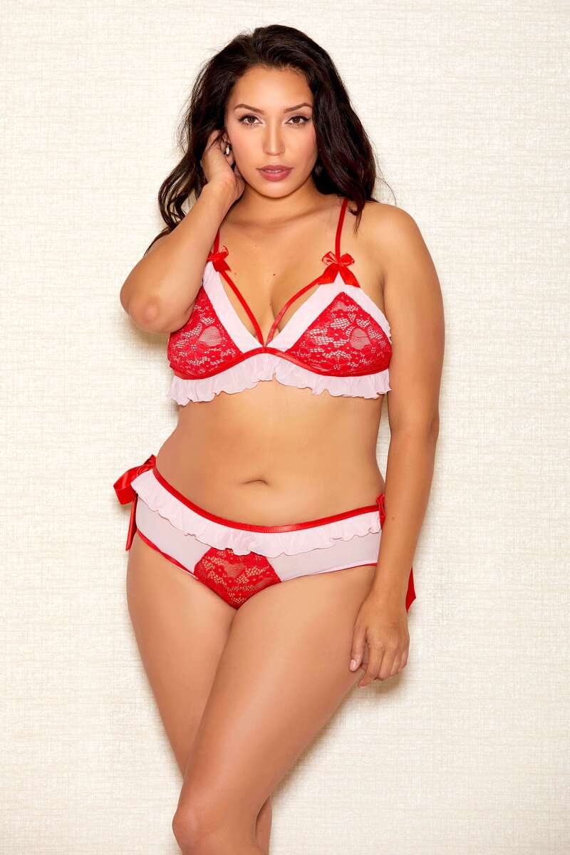 Plus Size Pixie Bra Set