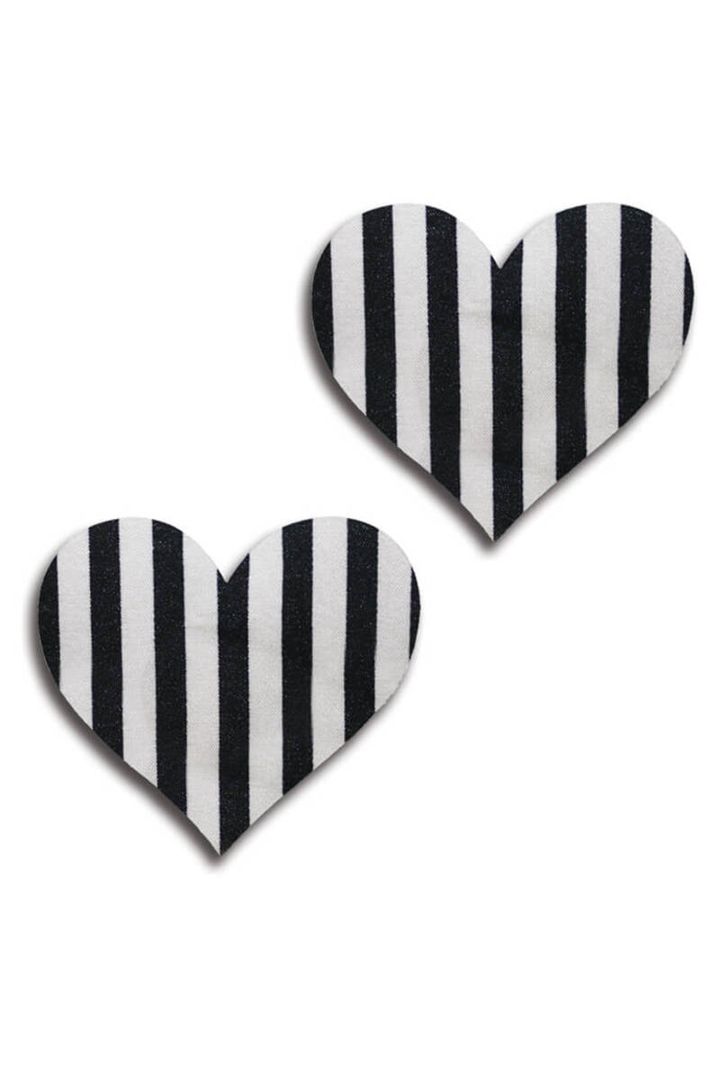 Stripe Heart Pasties 
