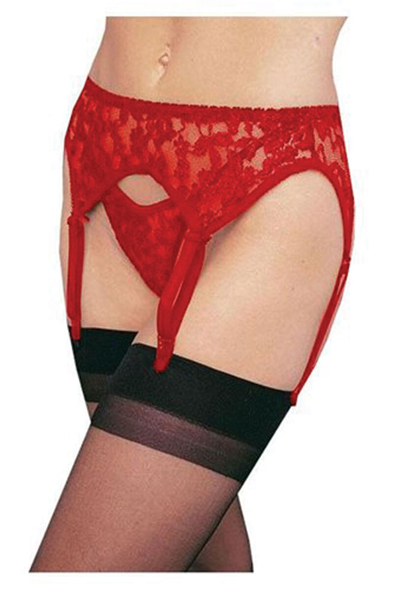 Elegant Lace Garter & Thong