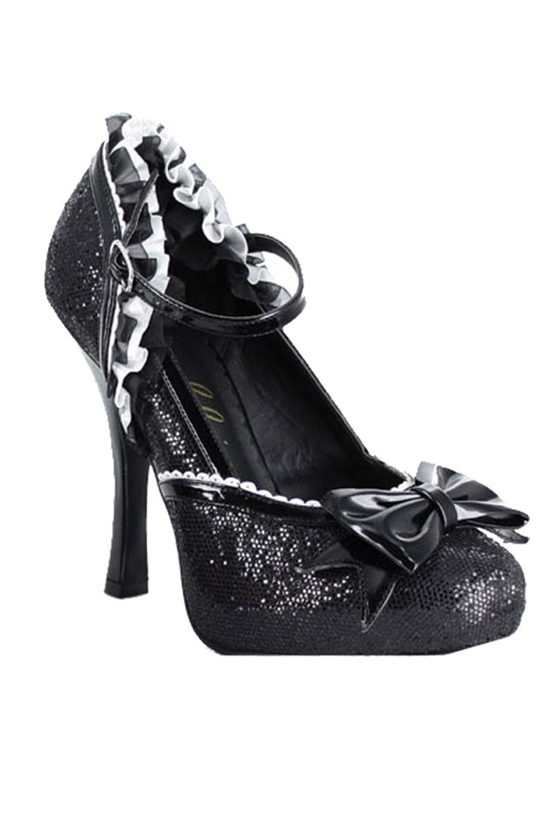 Lacy Glitter Pump