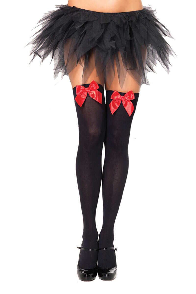 Thigh High Bow Top Stockings