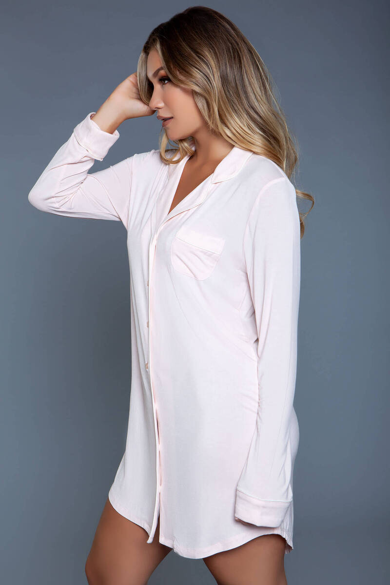 Mahina Sleep Shirt Peach
