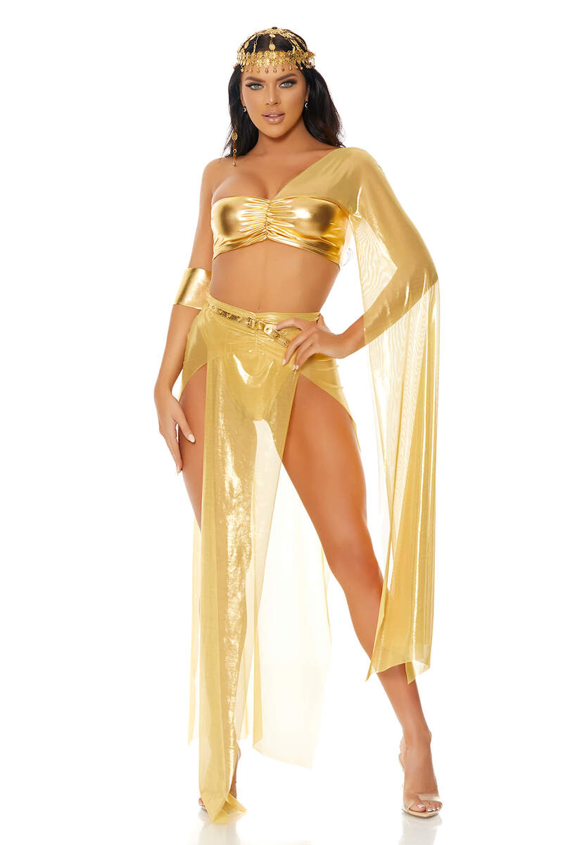 Follow My Rule Cleopatra Costume Gold Front Alternate