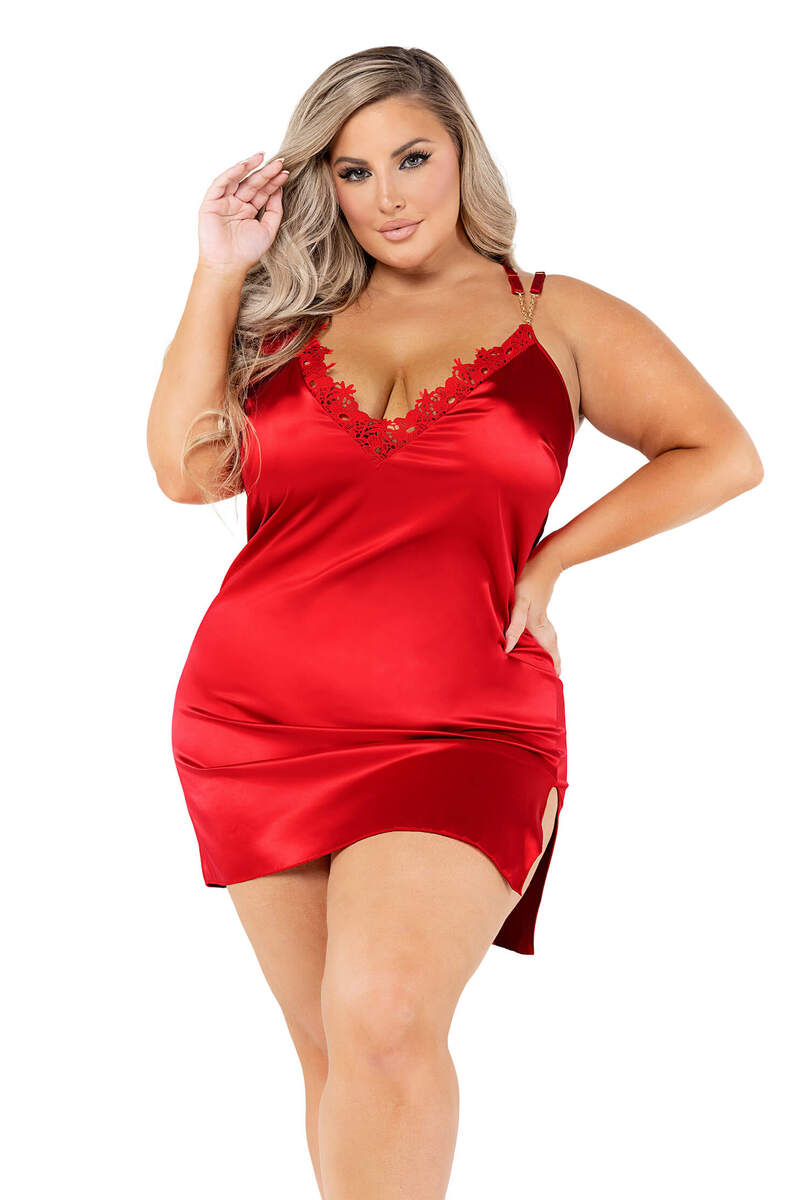 Plus Size Satin Appeal Chemise