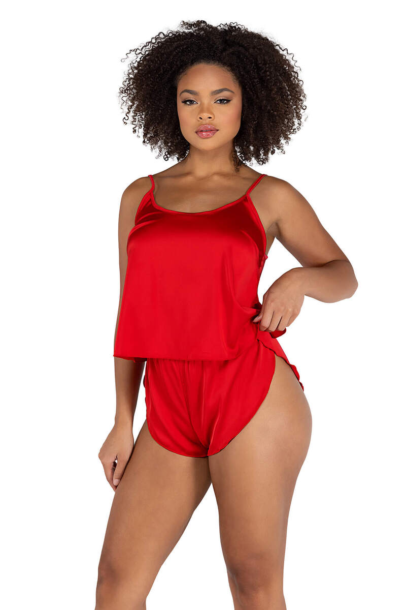 Soft Satin Top & Short Set