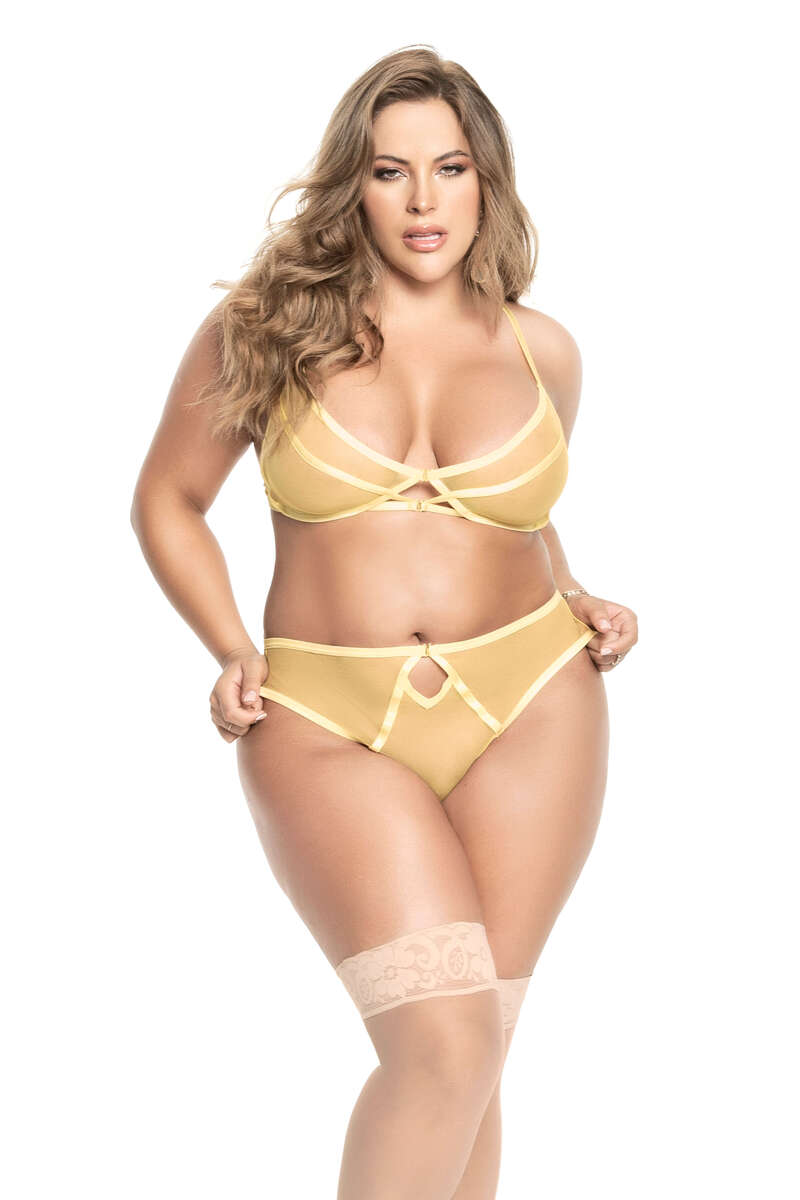 Plus Size On Trend Vibrance Lingerie Set