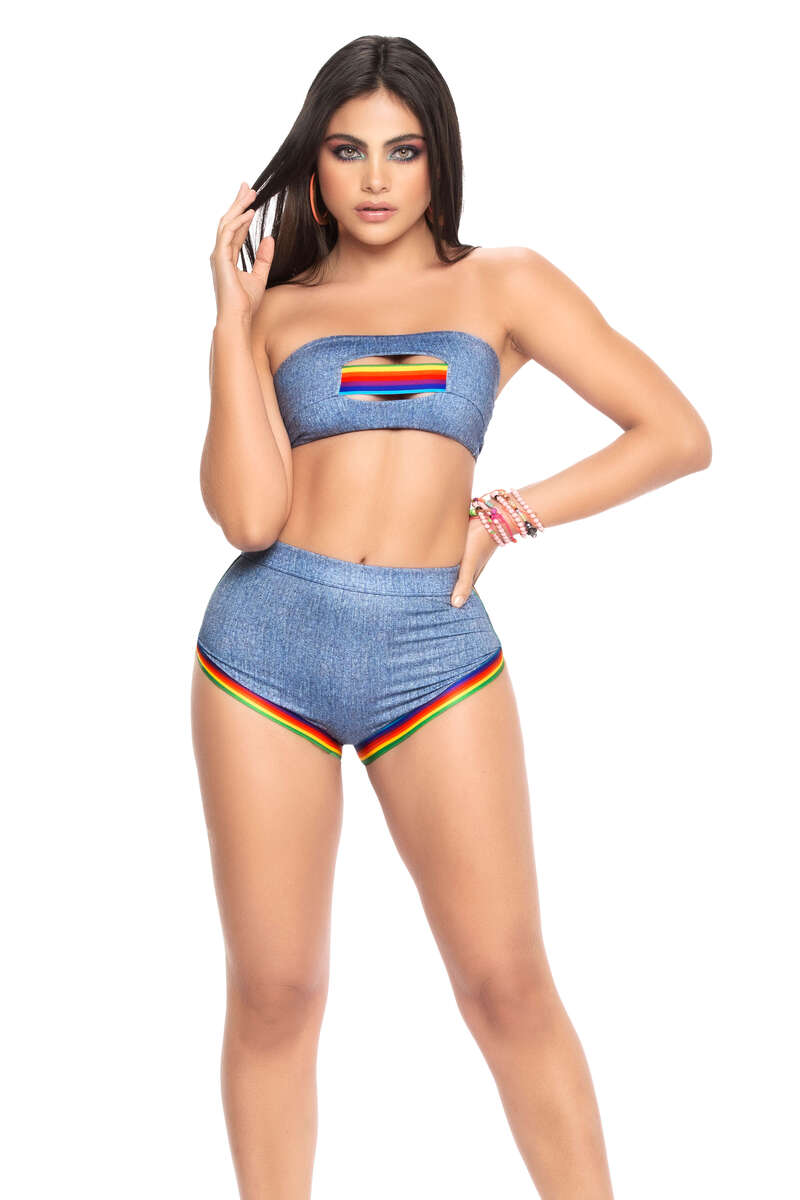 Denim Dream Two-Piece Set Front