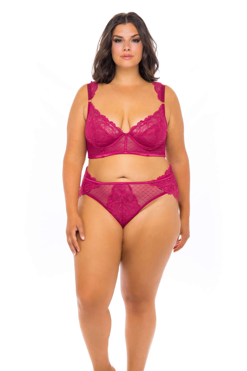Plus Size Harper Underwire Bra & High Waist Panty Set