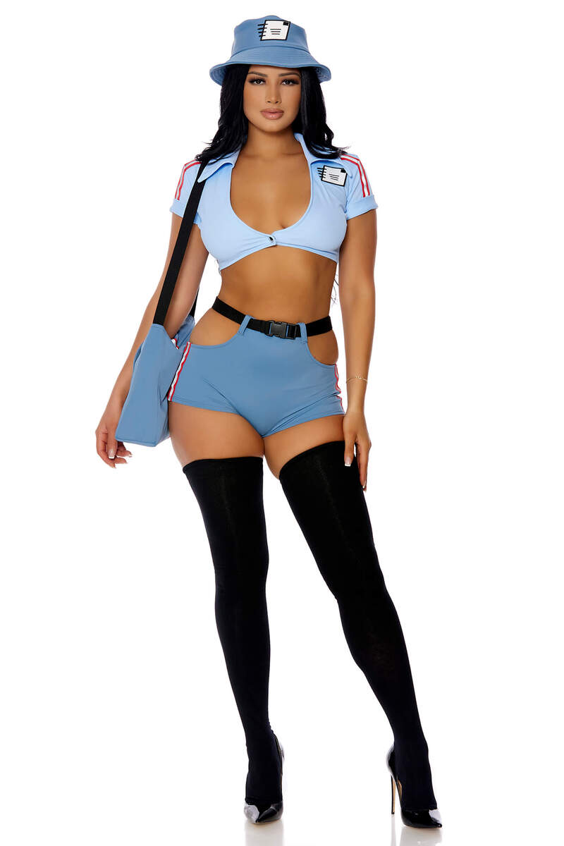 Keep Me Posted Sexy Postal Delivery Costume