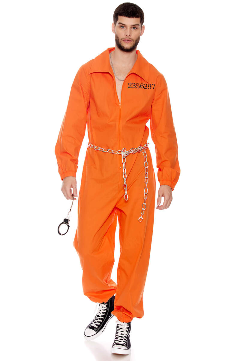 Lock It Down Men's Inmate Costume
