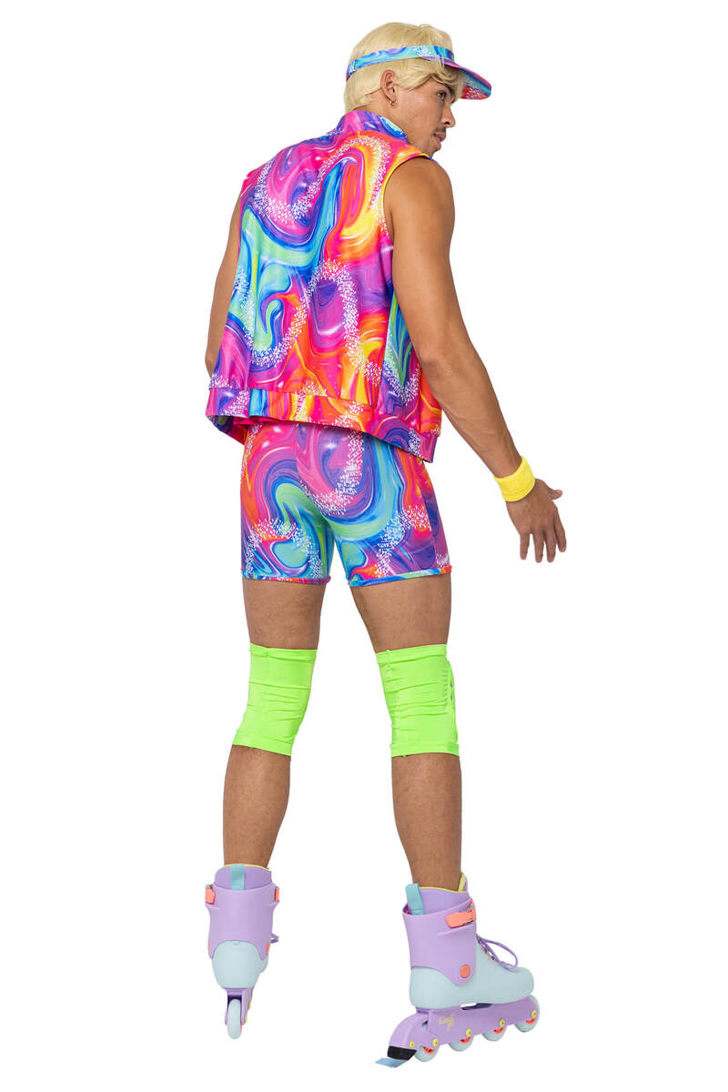 Men's Retro Rollerblade Stud Costume