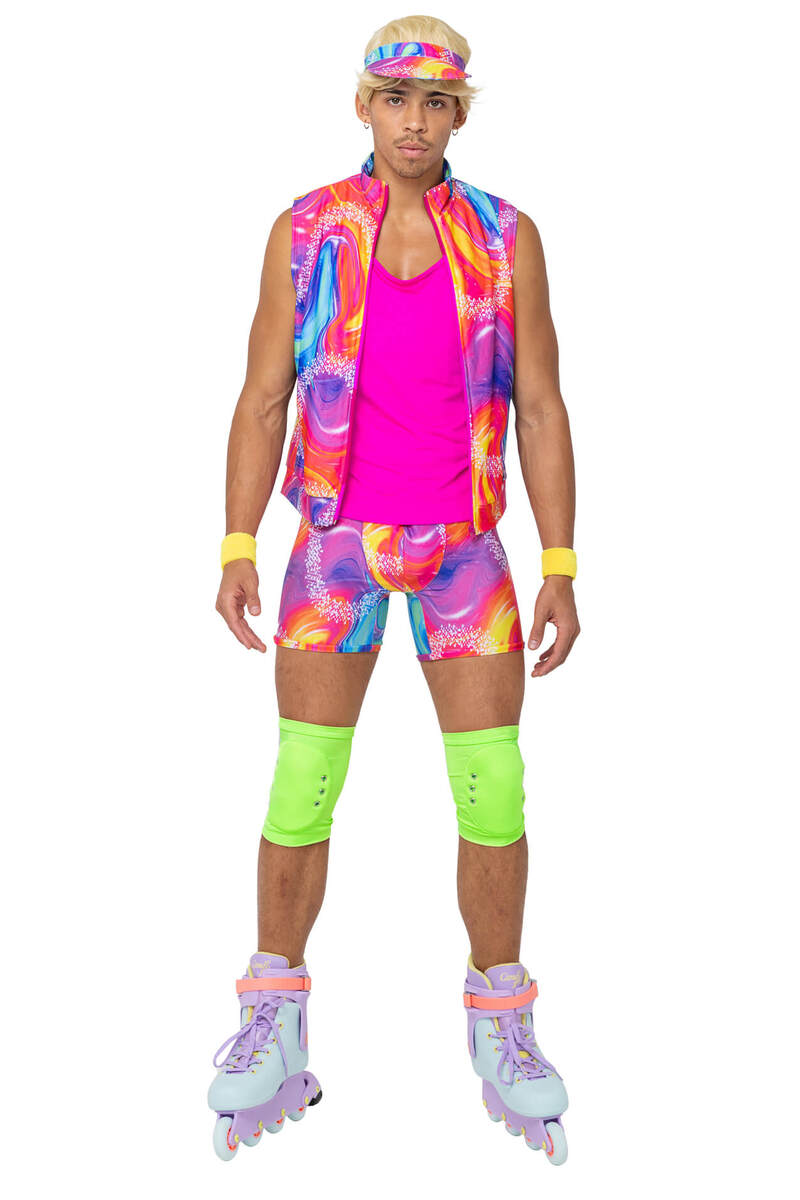 Men's Retro Rollerblade Stud Costume