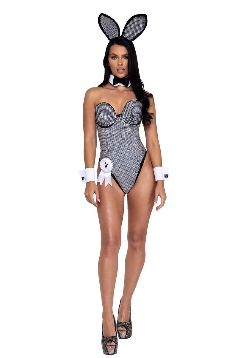 Rhinestone Bunny Playboy Costume