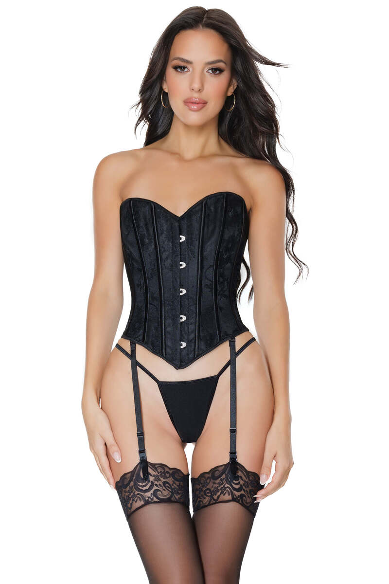 Classical Desires Corset Black Front Alternate